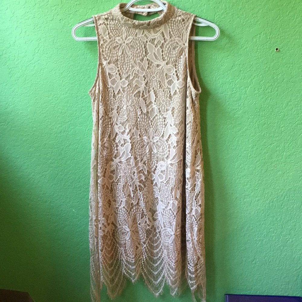Cream Lace Dress